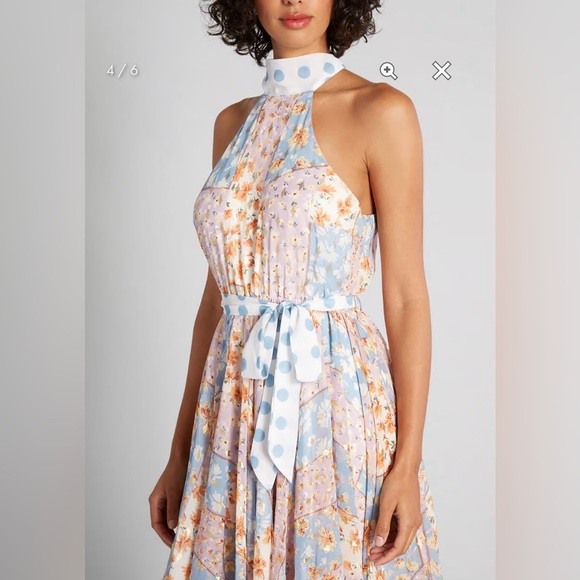 ModCloth NWT Patchwork Perfection Halter Dress - - Picture 4 of 5